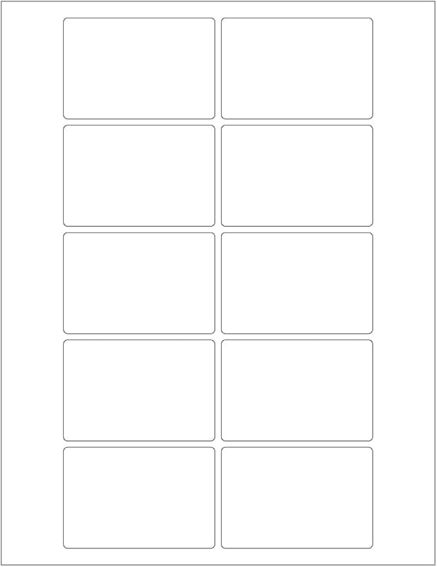 Printable 2x3 Inch Office Labels, 25 Sheets, White