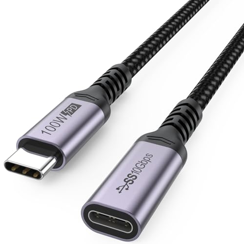 6.6ft USB C Extension Cable for 4K Video, Data, and Charging