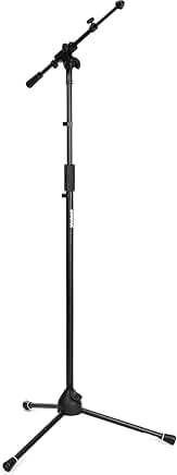 Adjustable Tripod Mic Stand with Telescoping Boom