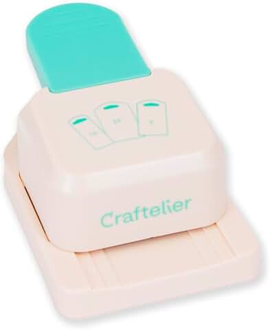 3-in-1 Lever Tag Punch for Scrapbooking and Crafts