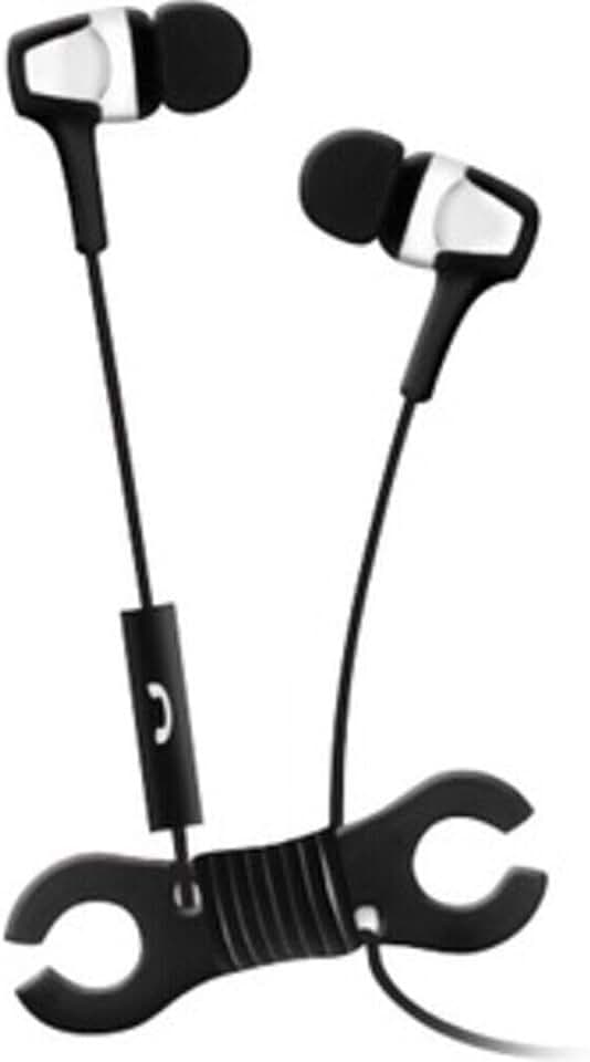 Maxell MEGA Trio Earbuds with Microphone and Flat Cable