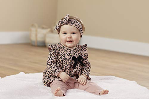 Baby Girls' Leopard Rib 3 Piece Set, 3-6 Months