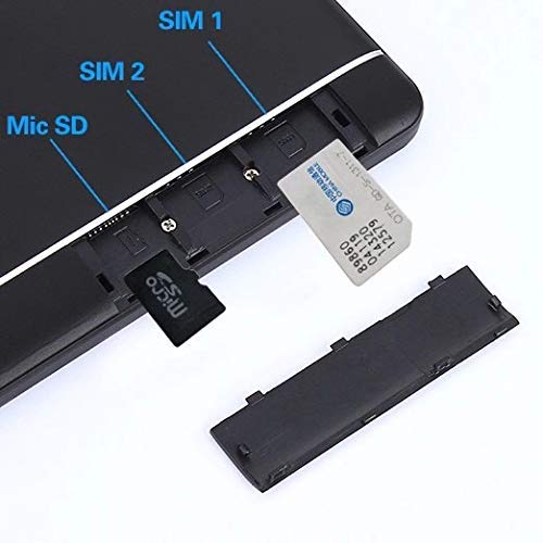 Tablet 10 inch Android 9.0 Pie, Quad-Core, 32GB Google , Unlocked Phone Tablets with Dual SIM Card Slots & Cameras & Speakers, IPS Full Display, WiFi, Bluetooth, GPS, Black