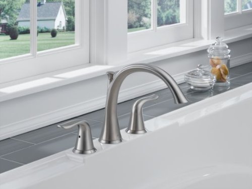 T2738-SS Lahara Roman Tub Trim, Stainless, 4.00 x 9.00 x 20.00 inches