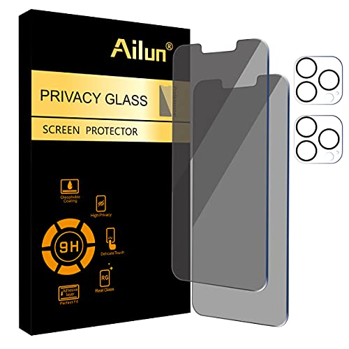 2 Pack Privacy Screen and Camera Protectors for iPhone 13 Pro Max