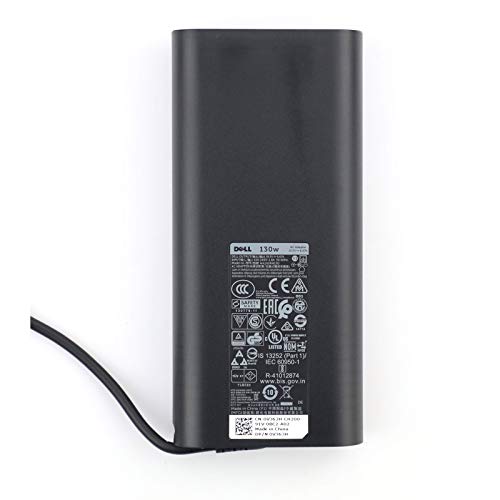 Genuine 130W(watt) Tip 4.5mm Slim Power AC Adapter for XPS 15 9530 9550 9560 9570/Precision M3800 5510 5520 5530 Laptop Charger (HA130PM130/DA130PM130) Power Supply