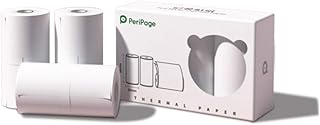 Mini Thermal Sticker Paper, Waterproof, Oilproof, 3 Rolls