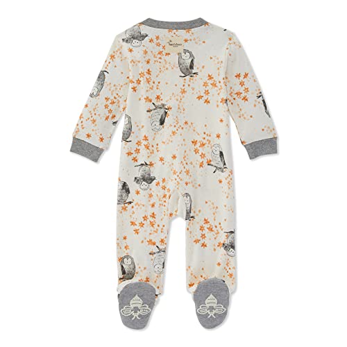 Boys' Sleep and Play Pajamas, 100%  Cotton One-Piece Romper Jumpsuit Zip Front PJs, Starry Owl,