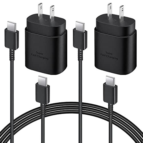 Type C Charger 2-Pack with 6FT USB C Cable for Samsung Galaxy