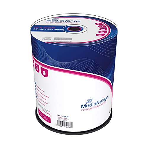 MR204 CDR80 700MB 52x (100) Cake Box UV-Resistant