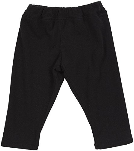 Baby Girls' Infant Crop Legging, Black, 3-6m
