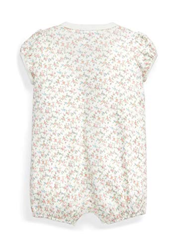 Baby Girls Floral Bubble Shortall Romper (3 Months)
