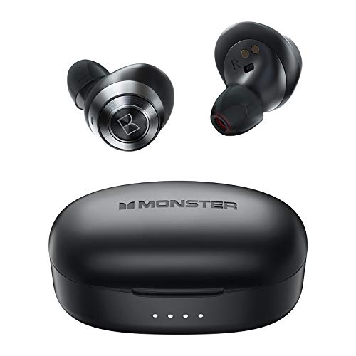 Achieve 100 AirLinks Wireless Earbuds, Super Fast Charge, Bluetooth 5.0 in-Ear Stereo Headphones with USB-C Charging Case, Built-in Mic for Clear Calls, Water Resistant Design for Sports.