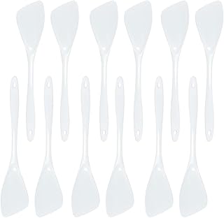 12-Piece White Melamine Slide Turners for Cooking and Serving