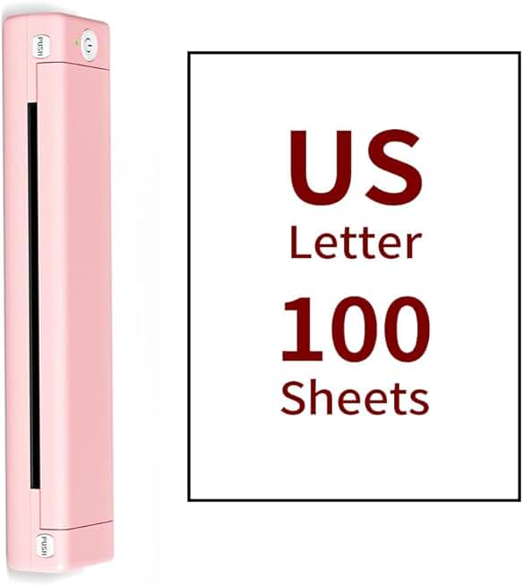 Portable letter printer with thermal paper and Bluetooth