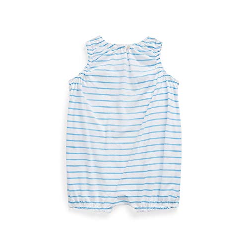 Baby Girl Striped Jersey Bubble Shortall (ChathamBlue(9002)/Multi, 3 Months)
