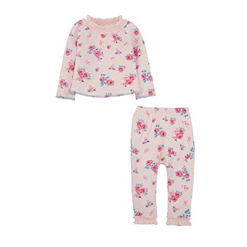 Baby Girls' Pink Floral 2PC Set, 3-6 Months