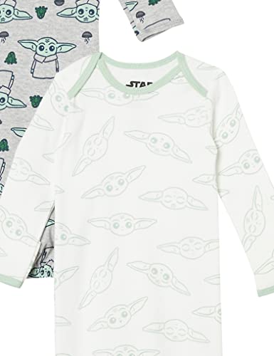 Disney | Star Wars Uni  Babies' Sleeper Gowns, Pack of 2, Star Wars The Child, 6 Months
