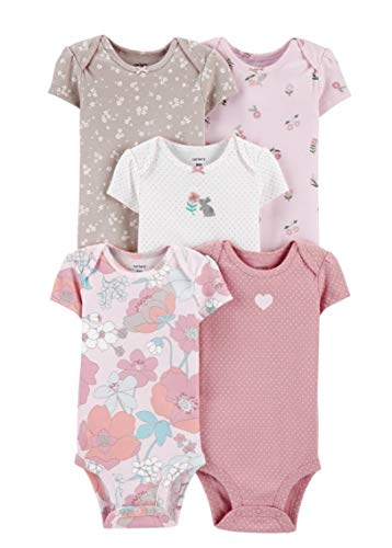 baby-girls Multi-pk Bodysuits 126g330 (Pink/Multi, 18 Months)
