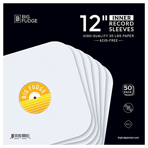 50 Heavyweight Acid-Free Vinyl Record Sleeves 12"