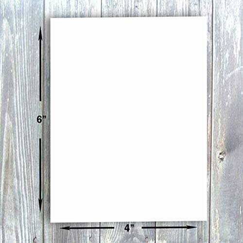 White Thick Cardstock for Notes and Invitations, 4x6, 100 Pack