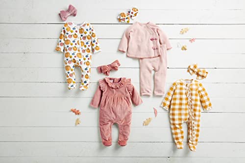 Baby Girl's Sleeper and Headband Set, Rust, 3-6 Months