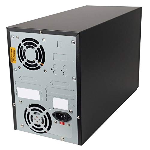 1 to 3 DVD CD Duplicator - Multiple Discs Copier Tower Machine with 24x Writers Burners Drives (Standalone Audio Video Copy Duplication Device Unit)