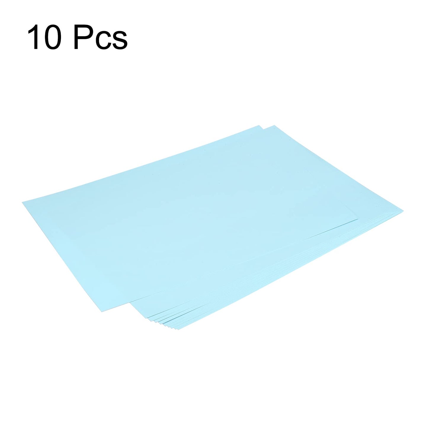Light Blue Cardstock Scrapbook Paper Pack - 10 Sheets