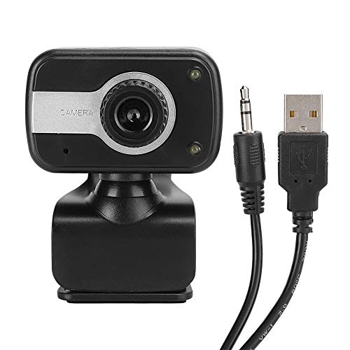 1080P Web Camera USB Computer Camera, Black Silver All Angles Available for Streaming Online Class