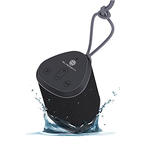 Bluetooth Speaker Portable Wireless Waterproof, from , Loud Crystal Clear Stereo Sound, Rich Bass Subwoofer, Built-in Mic, IPX6 Rated Speakers, Perfect for Pool, Shower, Home, Travel - Black