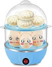 Electric Egg Cooker and Steamer with 2 Layers