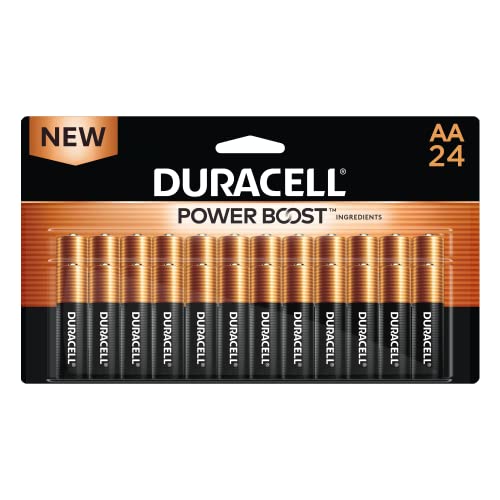 Coppertop AA Batteries with Power Boost Ingredients, 24 Count Pack Double A Battery with Long-lasting Power, Alkaline AA Battery for Household and Office Devices