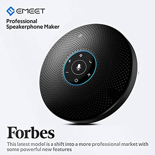 Bluetooth Speakerphone - M2 Max Professional Conference Speaker and 4 Directional Mics for up to 15 People Business Conference Calls High Volume Noise Reduction Daisy Chain Dongle Home Office