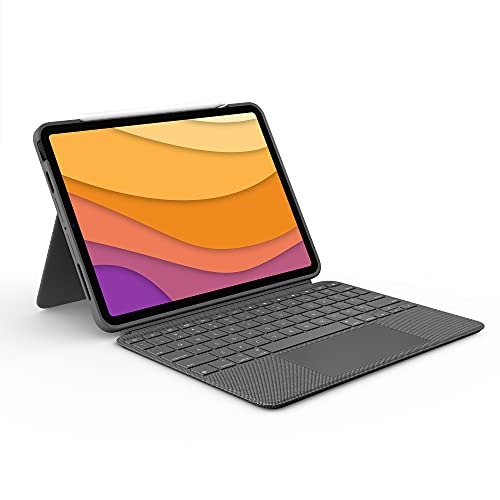 Combo Touch iPad Air (4th, 5th gen - 2020, 2022) Keyboard Case - Detachable Backlit Keyboard with Kickstand, Trackpad, Smart Connector - Oxford Gray; USA Layout