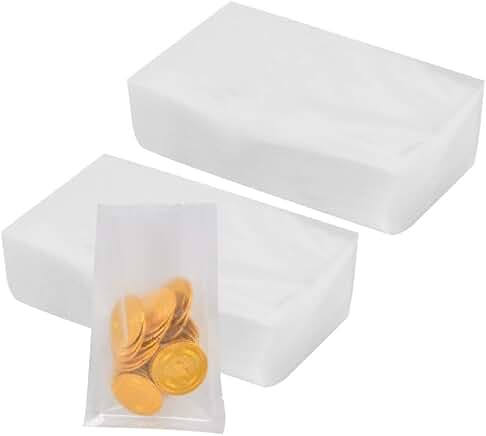 100 Pack Vacuum Food Storage Bags, 18x25cm