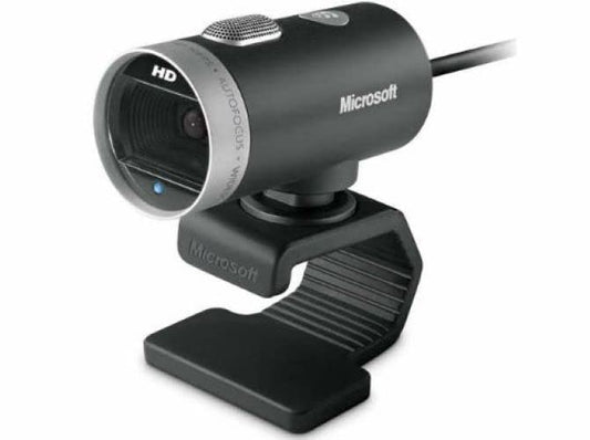 LifeCam Cinema Webcam for Business - Black with built-in noise cancelling Microphone, Light Correction, USB Connectivity, for video calling on Teams/Zoom, Windows 8/10/11