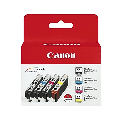 CLI-221 ChromaLife 100+ black and color ink set