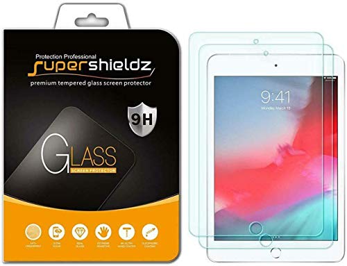(2 Pack) Designed for Apple iPad Mini 5 (2019) and iPad Mini 4 Tempered Glass Screen Protector, Anti Scratch, Bubble Free
