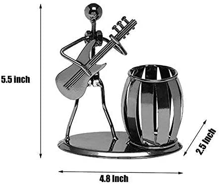 Decorative Metal Guitar and Rocker Pen Holder