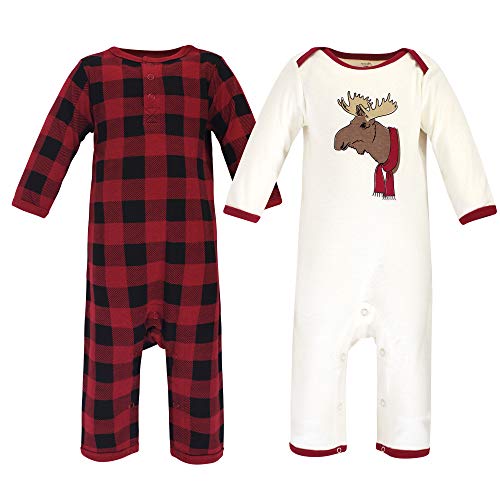 Uni  Holiday Pajamas, Moose Baby, 0-3 Months