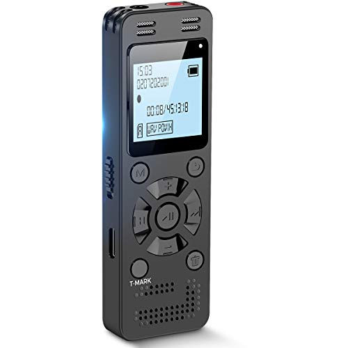 32GB Digital Voice Recorder for Lectures Meetings - 2324 Hours Voice Activated Recording Device Audio Recorder with Playback,Password