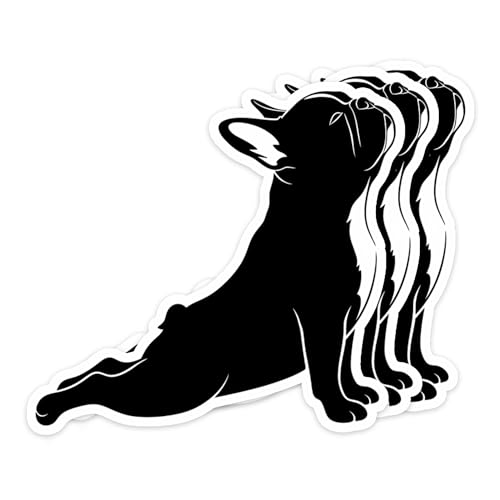 Set of Three French Bulldog Stickers for Laptop and More