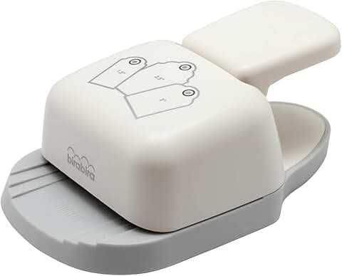 Round Tag Shape Lever Action Craft Punch for Paper and Card Projects