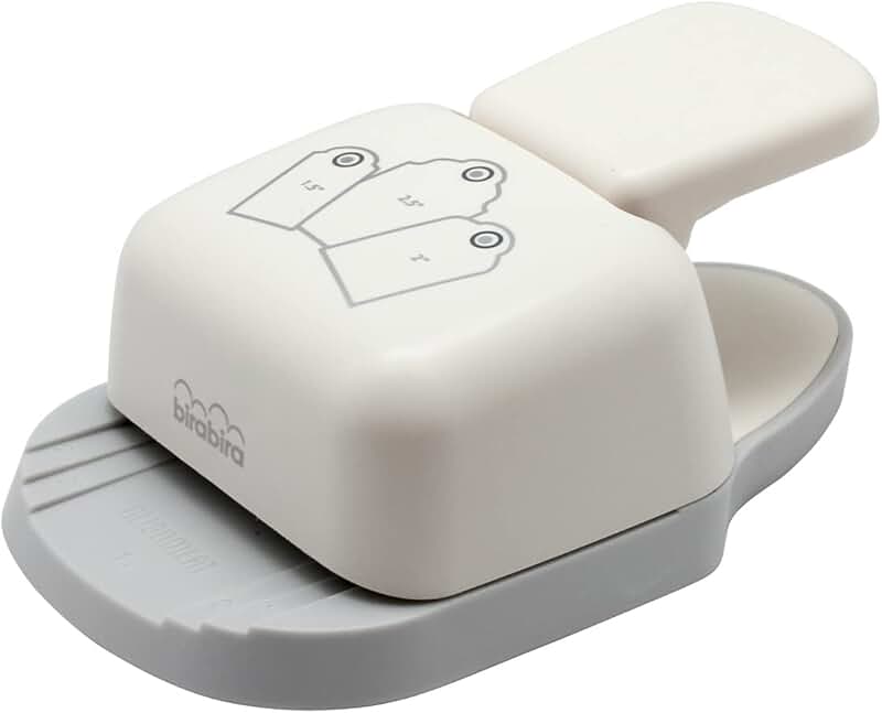 Round Tag Shape Lever Action Craft Punch for Paper and Card Projects