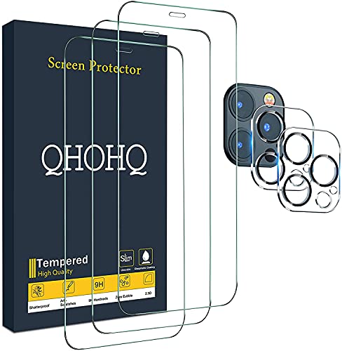 3 Pack Screen Protectors and 2 Camera Lens Protectors for iPhone 12 Pro Max