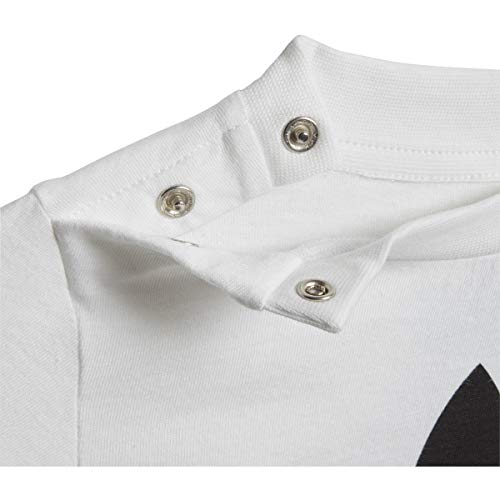 uni  baby Tref  Shorts Tee Set T Shirt, White/Black, 3 Months US