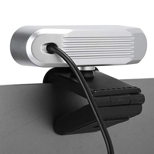 1080P Web Camera,HD Webcam Plug and Play USB Web Camera USB Computer Camera for Desktop & Laptop Conference Meeting Teaching Video Calling Live Streaming(Silver)