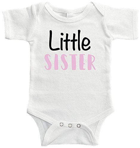 Little Sister Bodysuit (0-3 Months) White