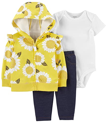 Baby Girls' Cardigan Sets 121g771 ( , Yellow Sunflower)