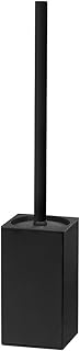 Black Stainless Steel Toilet Brush Holder for Bathroom Storage